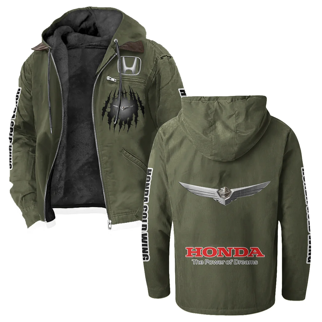 Highway Motorcycle Flannel Hoodie, Rider's Everyday Hoodie HVN1328HG - Green