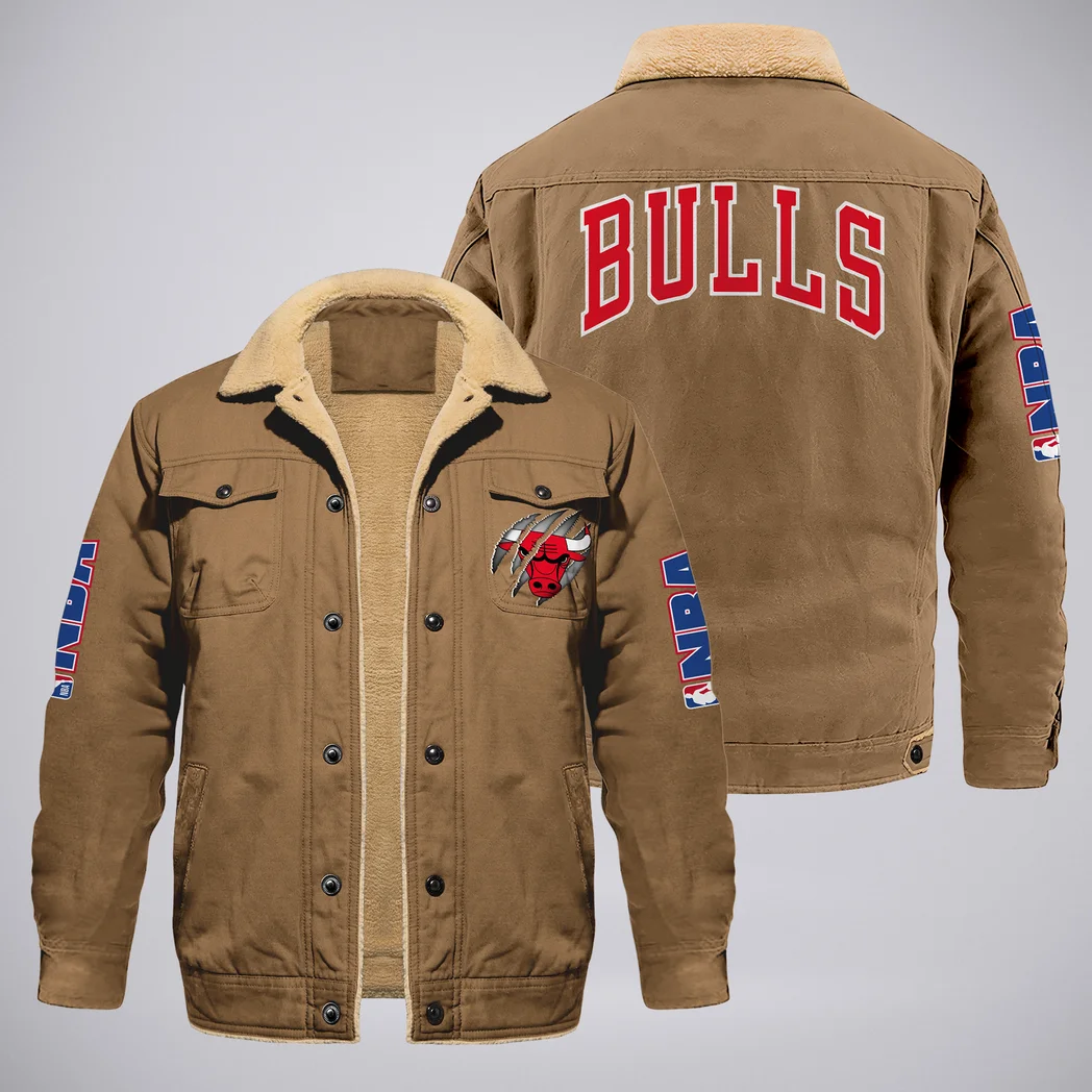 Game Ready Supporters Jacket Fur Collar Fleece, Cozy Bold Pride HVN1372CB - Khaki