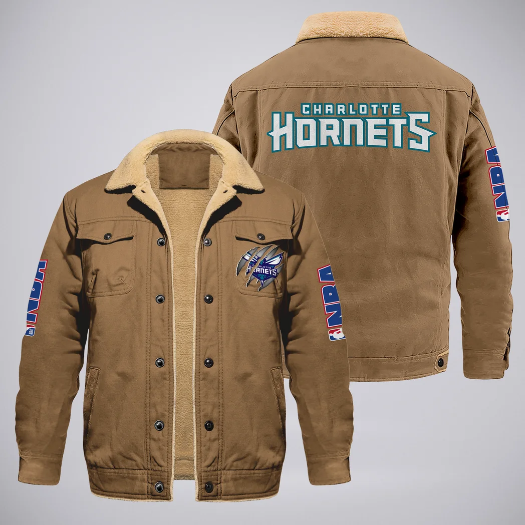 Loyal Hoop Lifestyle Jacket Fur Collar Fleece, Custom Sport Fan Fleece HVN1372CH - Khaki