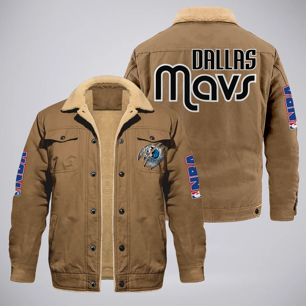 Court Passion Jacket Fur Collar Fleece, Custom Sport Fan Fleece HVN1372DM - Khaki
