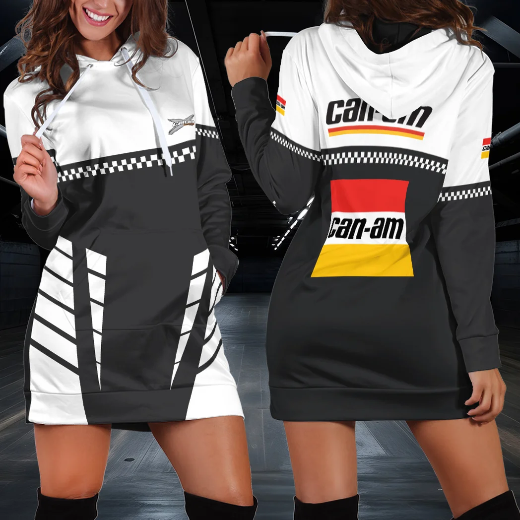 Adventure Bike Hoodie Dress, Driven Fashion for Road Lovers HVN1385CA