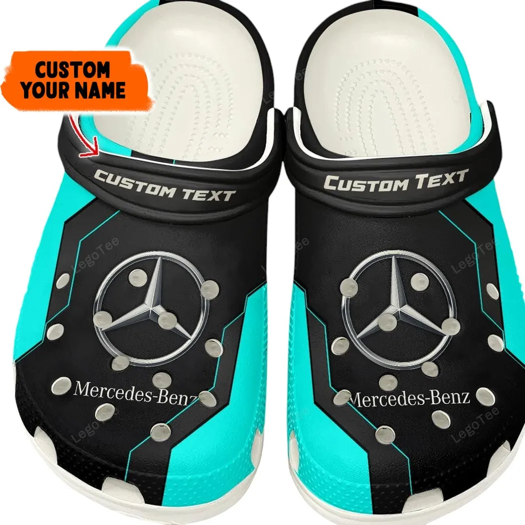 All Over Print Racing-Inspired Auto Clog, Automotive Lifestyle Inspired Shoes for Car Enthusiasts CAR140 - Cyan - Image 2