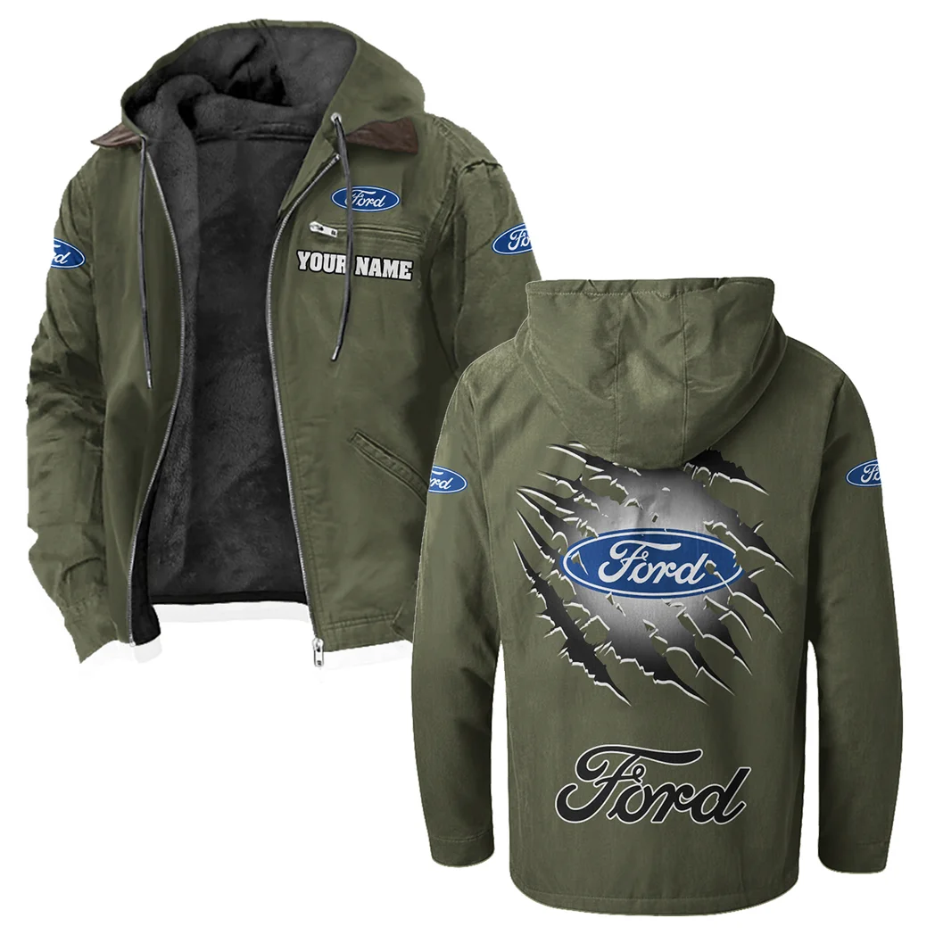 American Classic Flannel Hoodie, Custom Garage Hoodie HVN1327FO - Green