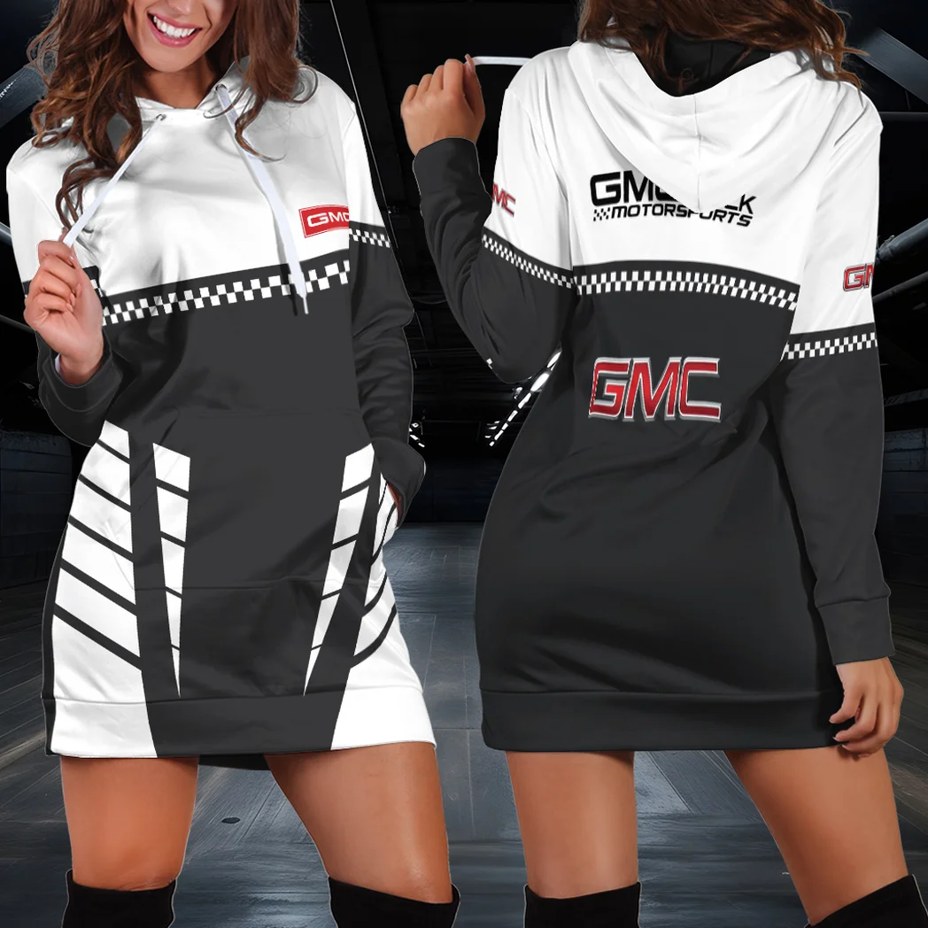 American Truck Hoodie Dress, Road Warrior Style for Women HVN1385GM
