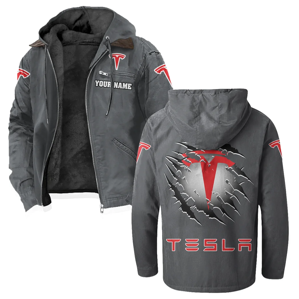 Autonomous Vehicle Flannel Hoodie, Gearhead Style Hoodie HVN1327TE - Gray