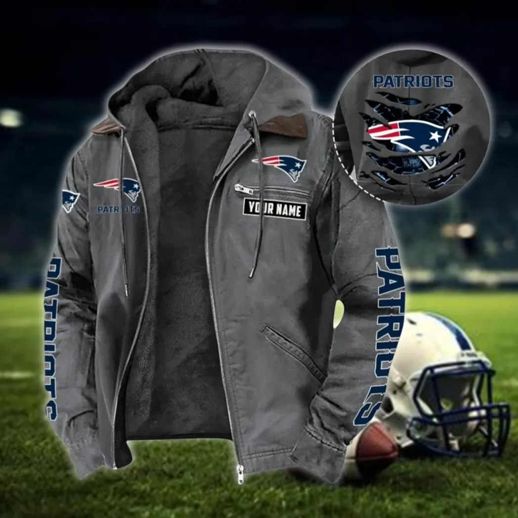 Blue Pride Hooded And Flannel Hoodie, True Fan Hooded Flannel NFL135 - Gray