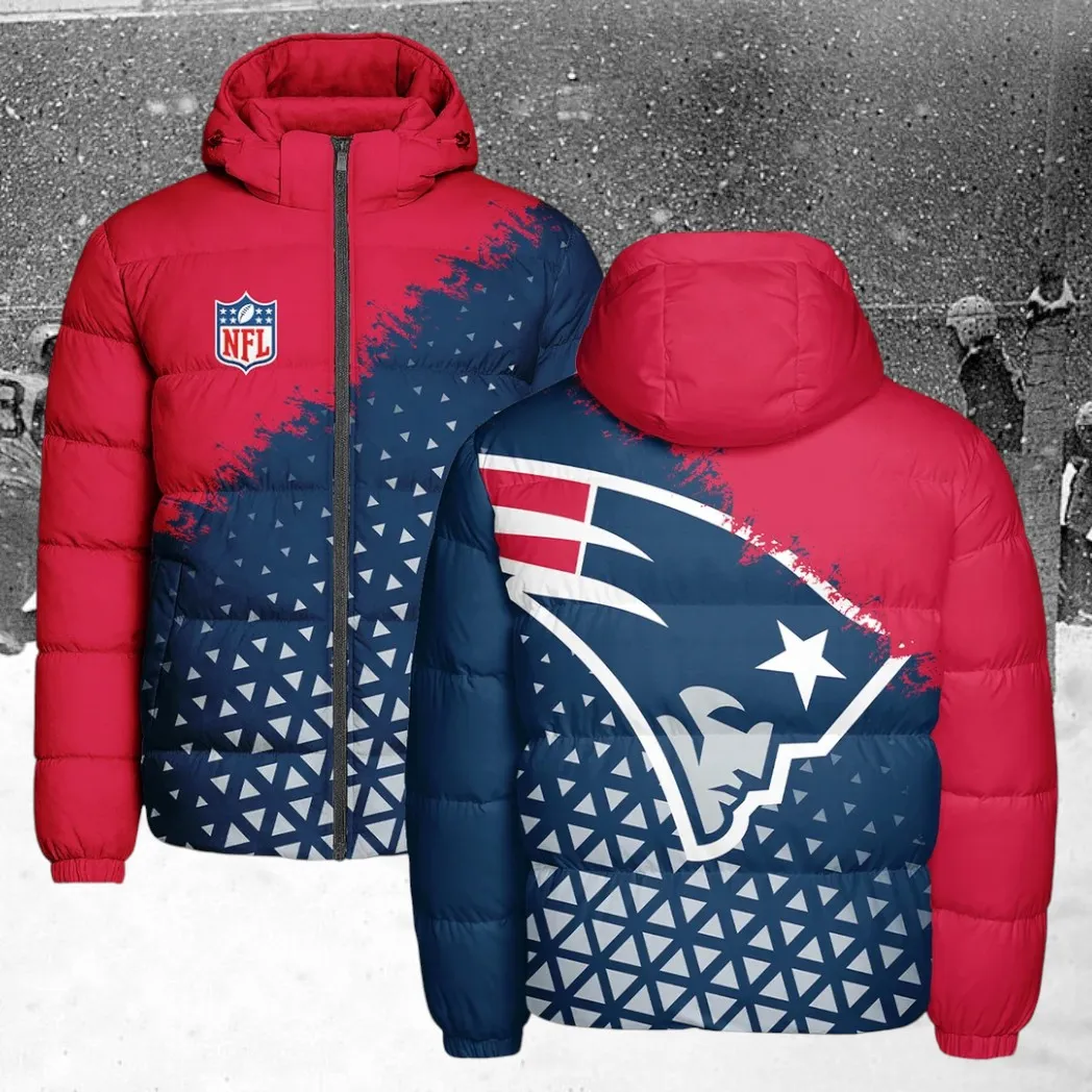 Blue Pride Hooded Cotton Jacket, Classic Cozy Supporter Jacket HVN1270NP