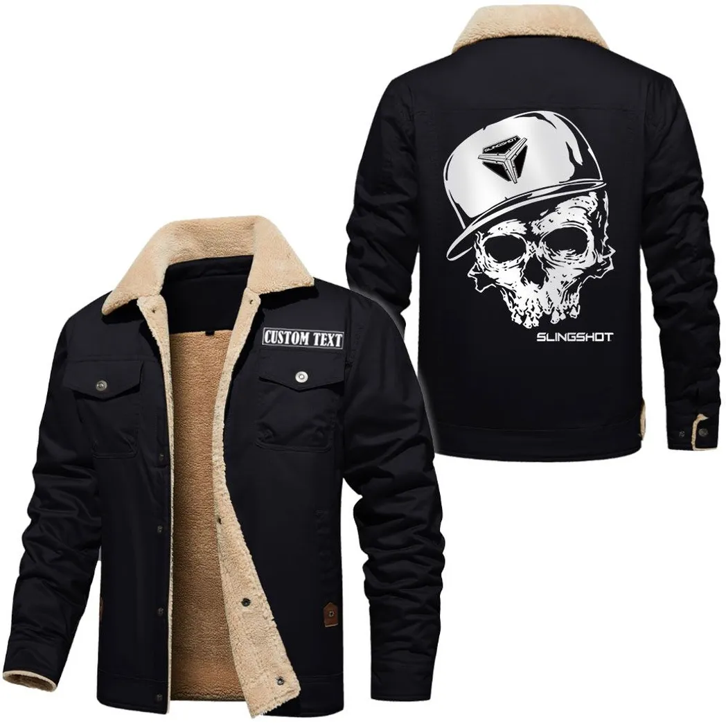 Car Jacket Fur Collar Fleece, Casual Automotive Fur Fleece CAR566112825486-Black