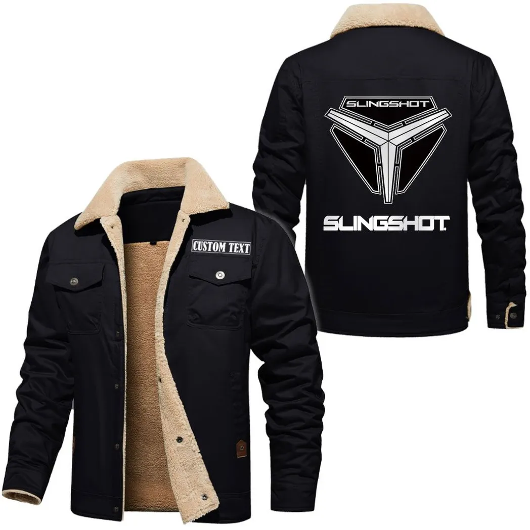 Car Jacket Fur Collar Fleece, Street Style Driver Jacket CAR566112825220-Black