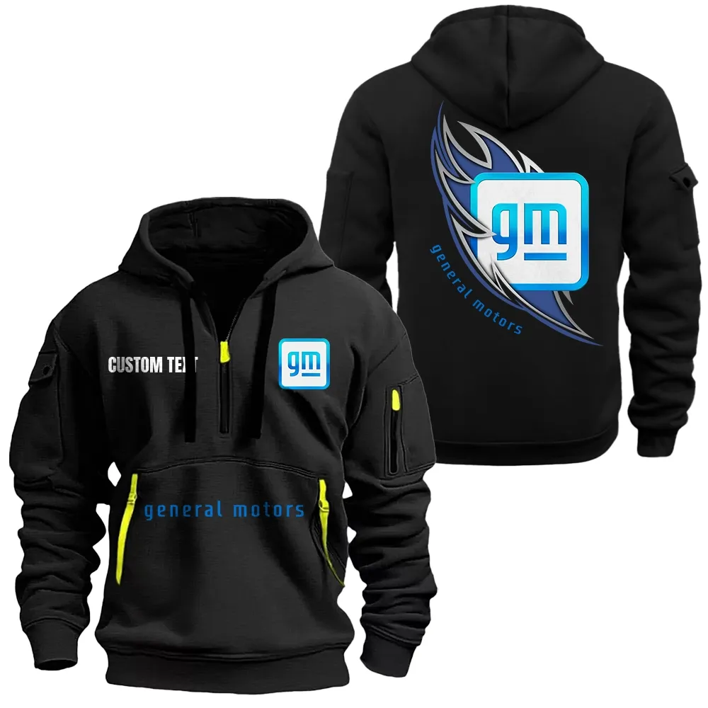 Car Manufacturer Hoodie Half Zipper, Game Day Half-Zip Hoodie CAR170 - Black