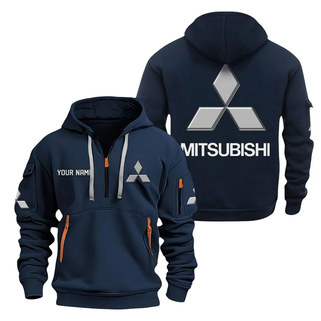 Crossover SUV Hoodie Half Zipper, Bold Energy Hoodie CAR200 - Navy