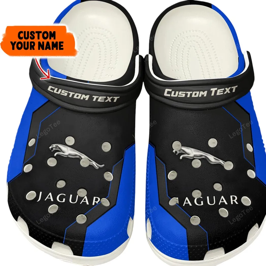 Custom Luxury Sedan Inspired Clog All Over Print, Comfortable Slip-On Footwear for Auto Fans CAR140 - Blue - Image 2