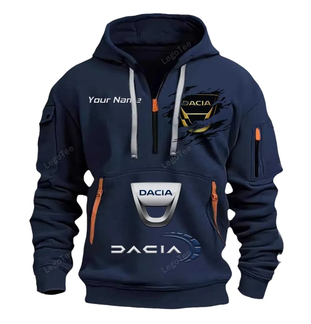 Directhaul Equipment Hoodie Half Zipper, Warm Up Hoodie CAR113 - Navy