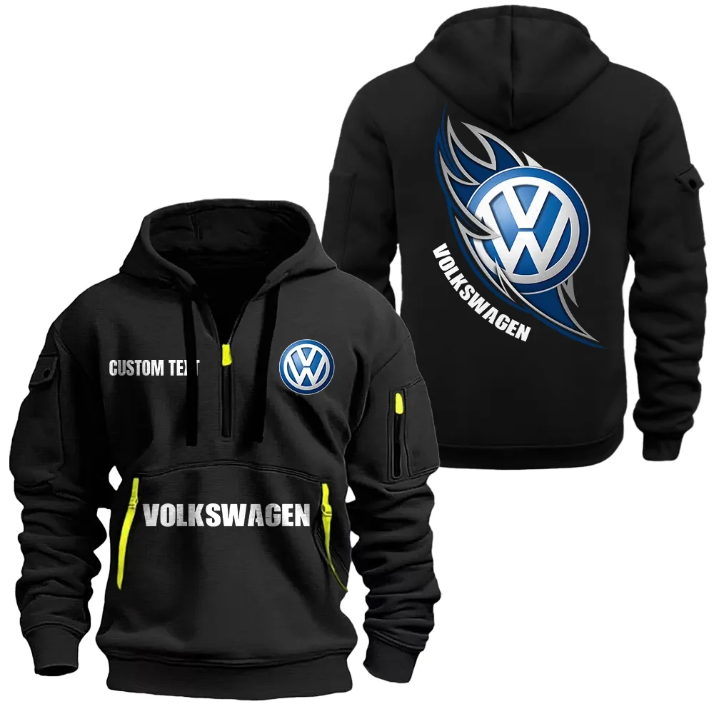 Durable Fit Hoodie Half Zipper, Active Spirit Hoodie CAR170 - Black