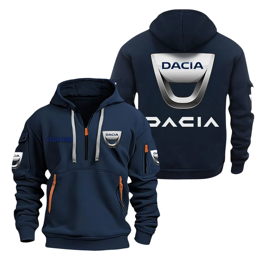 Dynatech Vehicles Hoodie Half Zipper, Warm Up Hoodie CAR200 - Navy