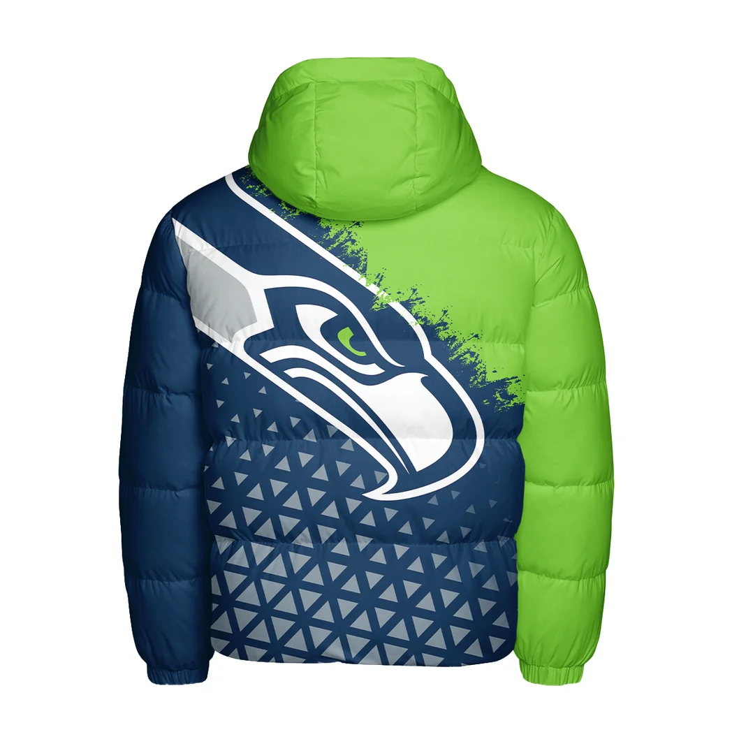 Emerald Fans Hooded Cotton Jacket, Game Day Cold-Weather Gear HVN1270SS - Image 4