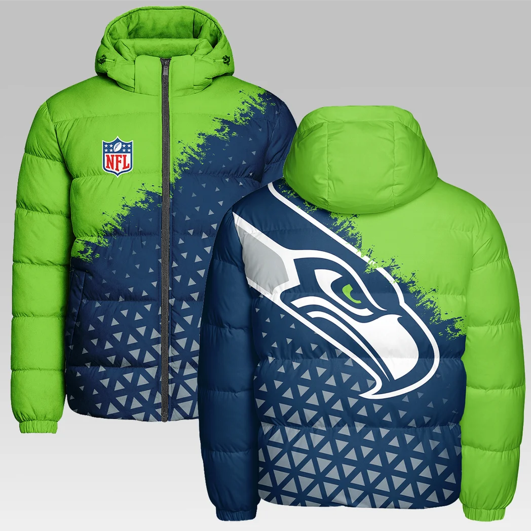 Emerald Fans Hooded Cotton Jacket, Game Day Cold-Weather Gear HVN1270SS - Image 2