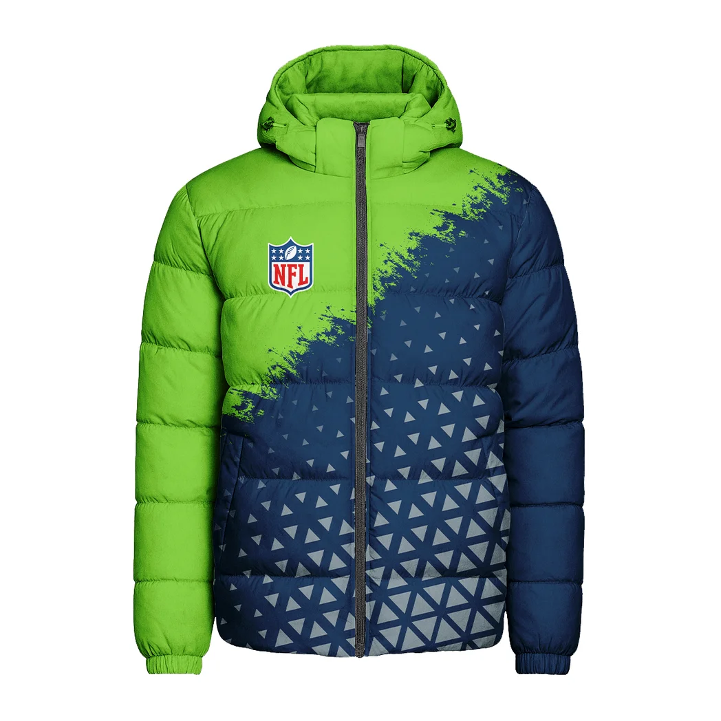 Emerald Fans Hooded Cotton Jacket, Game Day Cold-Weather Gear HVN1270SS - Image 3