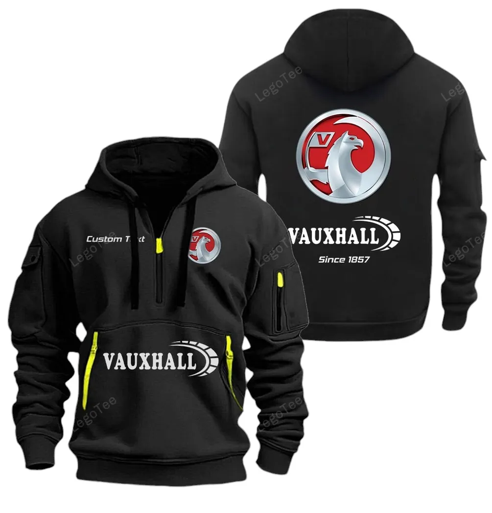 Everyday Sedan Hoodie Half Zipper, All-Season Fan Half-Zip Hoodie CAR052 -Black