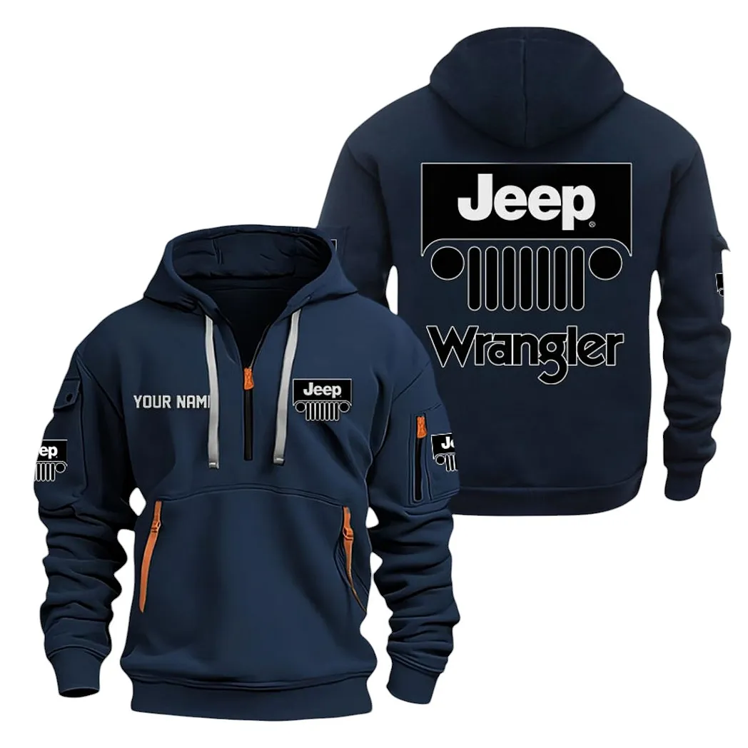 Exclusive Performance Vehicle Hoodie Half Zipper, Streetwear Fan Hoodie CAR200 - Navy