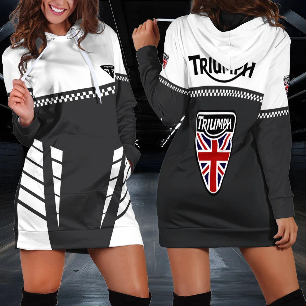 Freedom Rider Hoodie Dress, Built for Speed Loving Women HVN1385TM