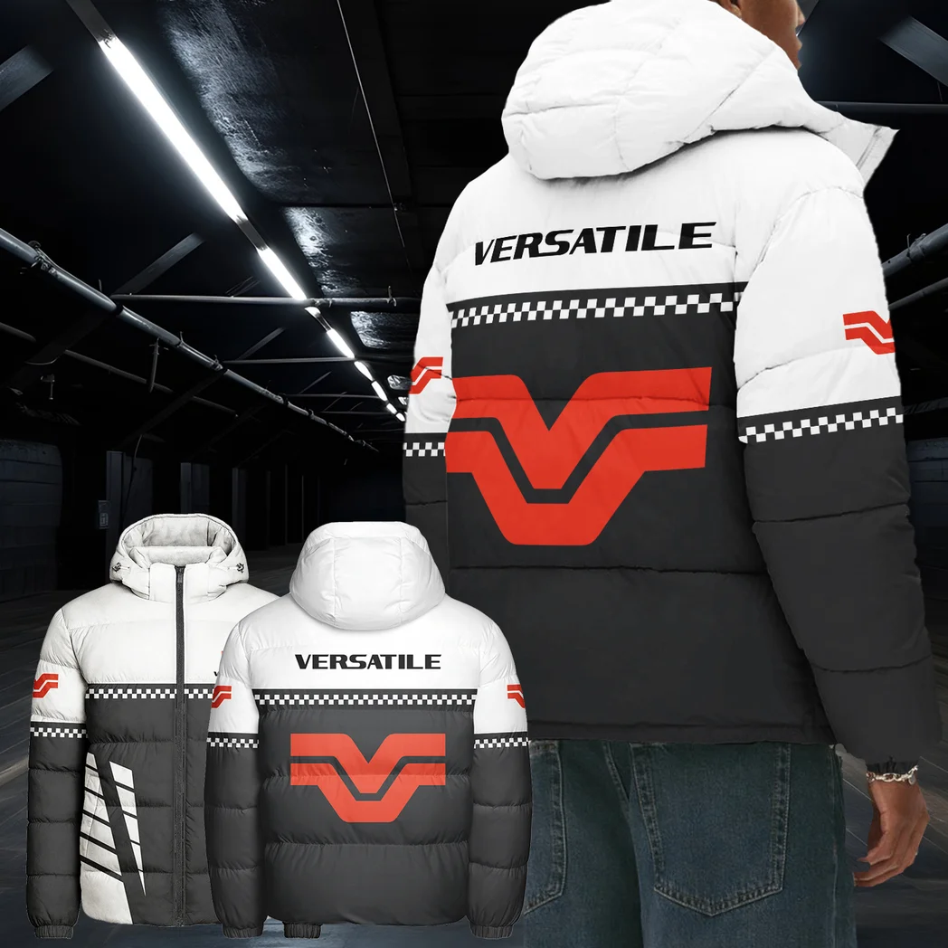 Heavy-Duty Tractor Hooded Cotton Jacket, Stay Warm Keep Riding HVN1385VE