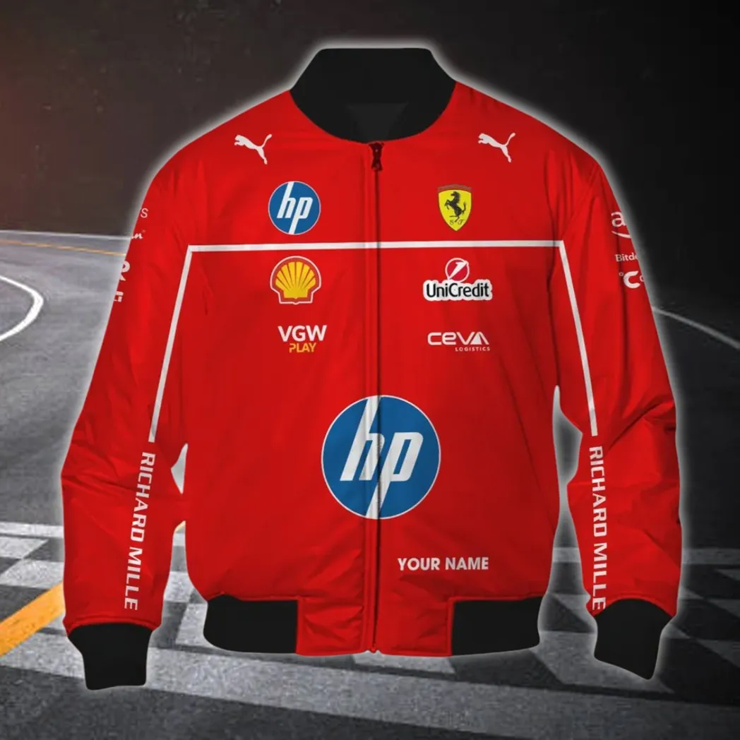 Italian Racing Legend Bomber Jacket, Cool Bomber Jacket Sports CAR418