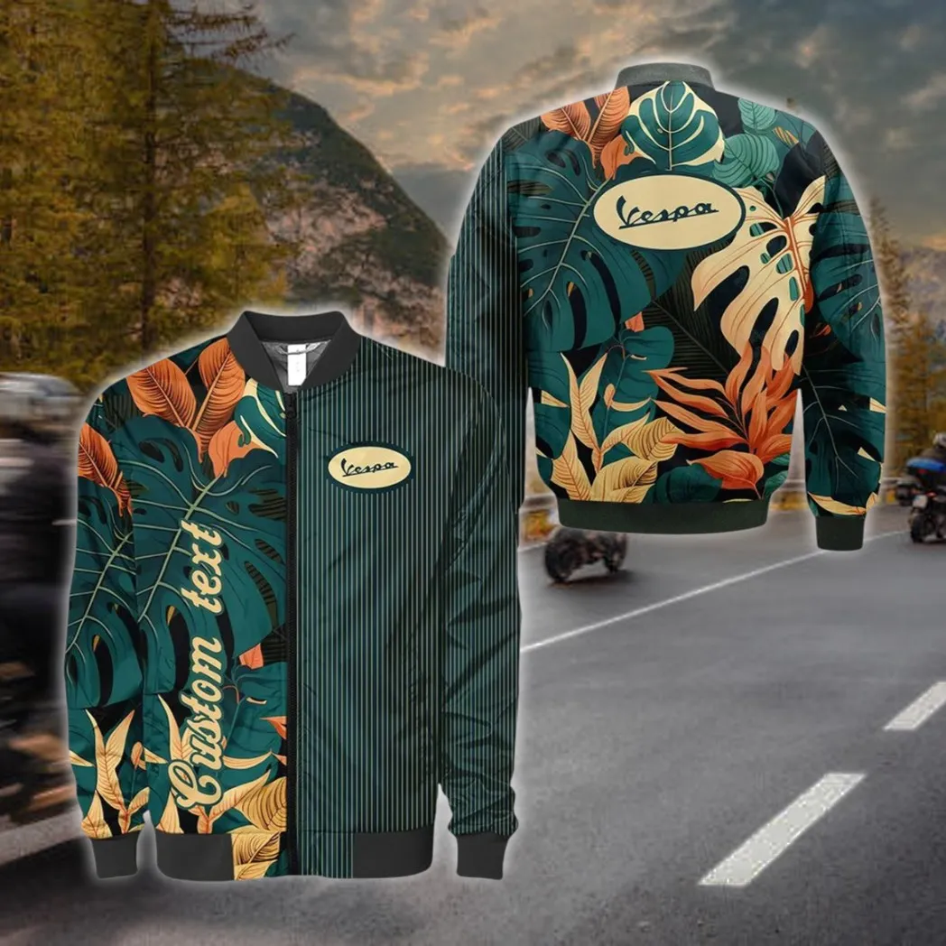 Italian Scooter Bomber Jacket, Bomber Jacket Stadium Style CAR434