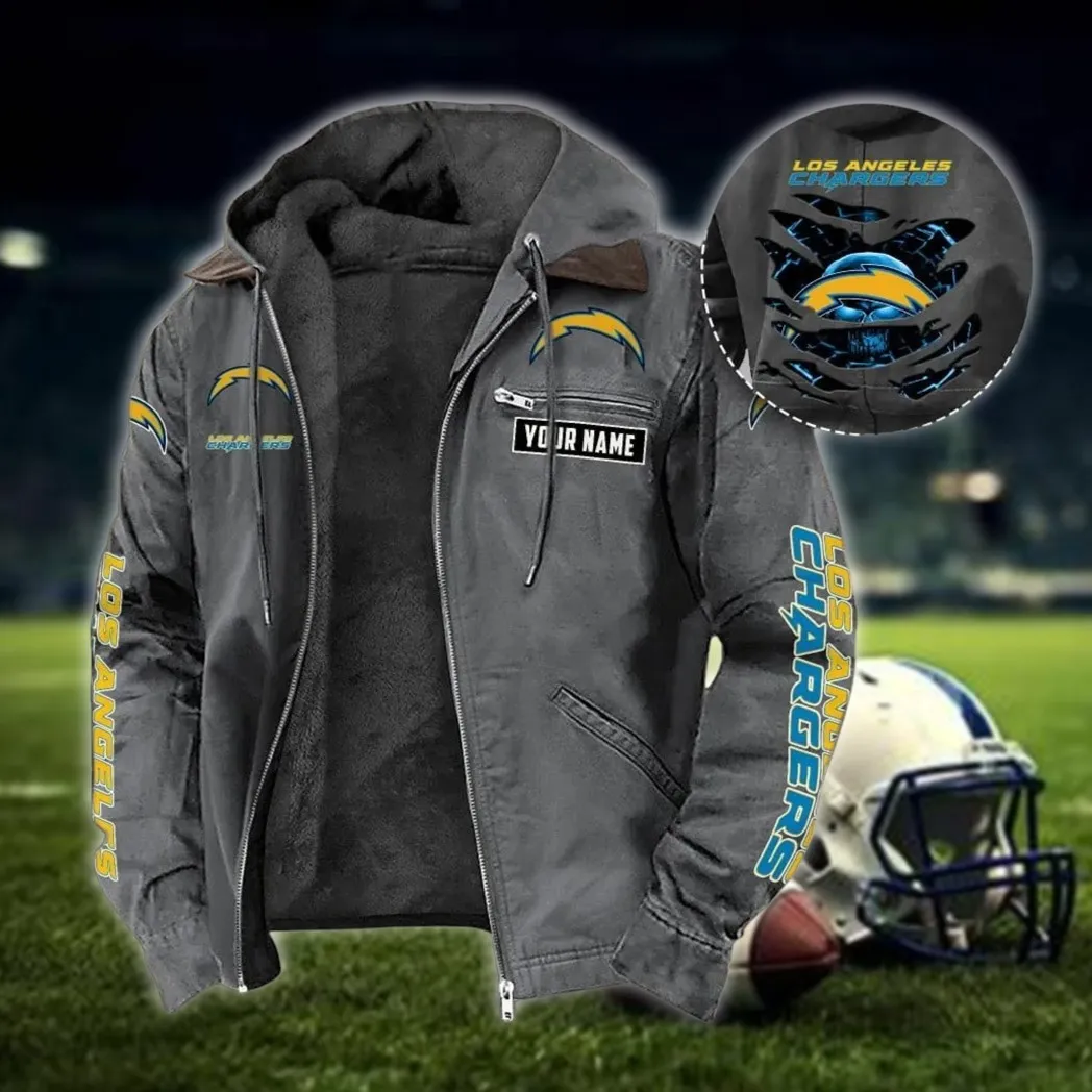 LA Squad Hooded And Flannel Hoodie, Fan Hoodie NFL135 - Gray