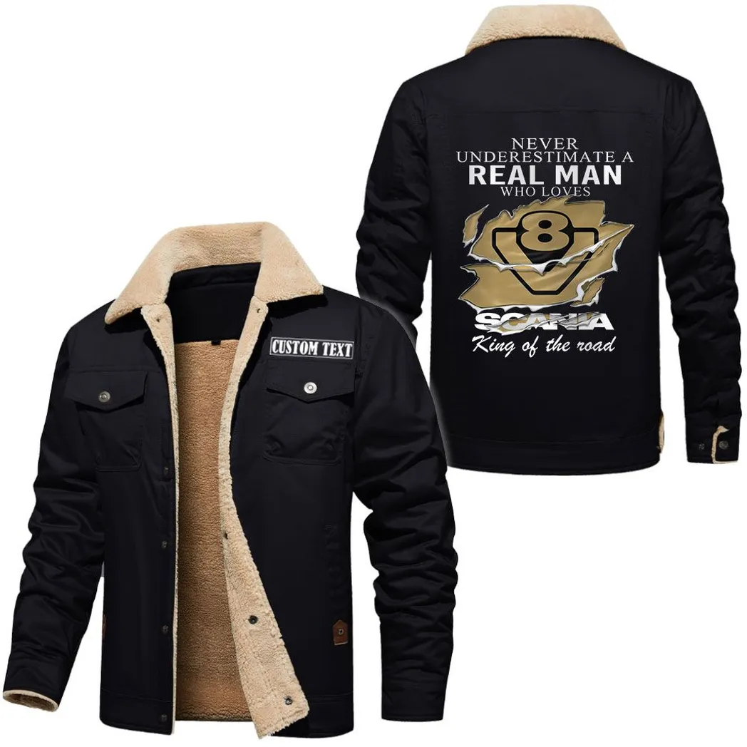 Lifestyle Fit Jacket Fur Collar Fleece, Bold Road Ready Jacket CAR566112825614-Black