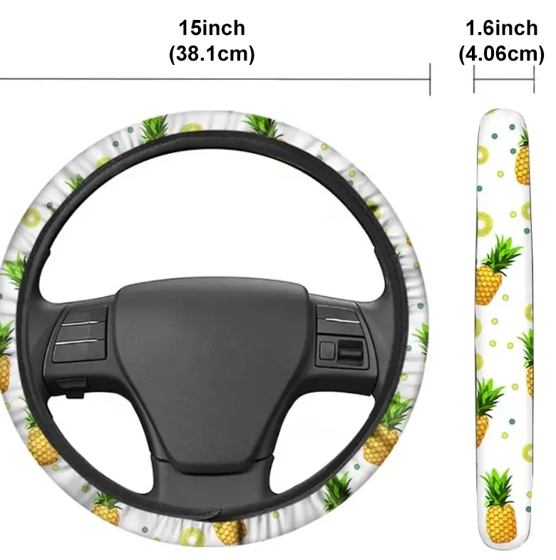 Moto Performance Wear Steering Wheel Cover 3D Print, High-Performance Steering Cover CAR550 - Brown - Image 2