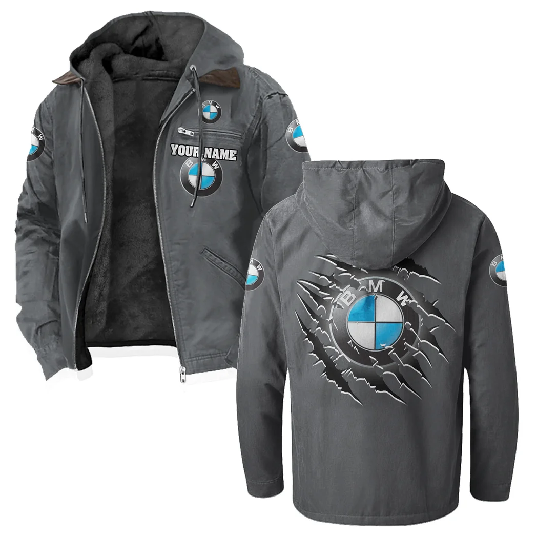 Motorsport Edition Car Flannel Hoodie, Rugged Rider Flannel HVN1327BM - Gray