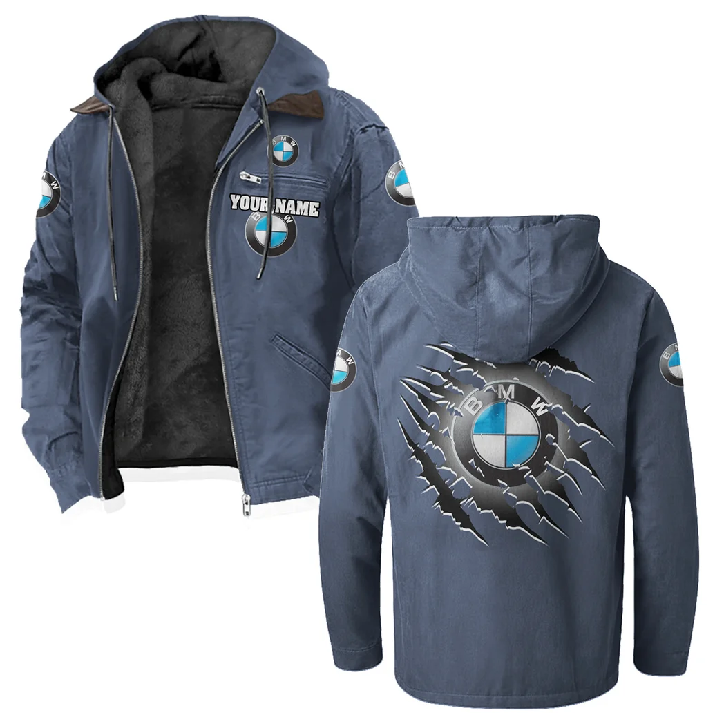 Motorsport Edition Car Flannel Hoodie, Rugged Rider Flannel HVN1327BM - Navy Blue