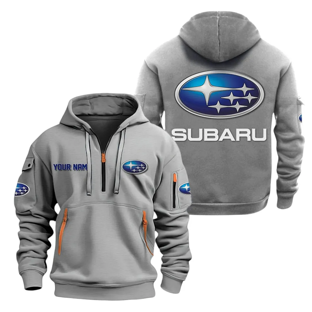 Mountain Ride Hoodie Half Zipper, Casual Sport Half-Zip Hoodie CAR200 - Gray