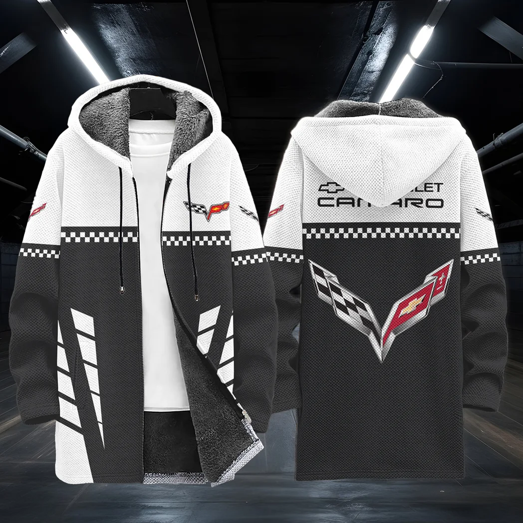 Muscle Car Fleece Windbreaker Jacket, Windproof Gear for Riders HVN1385CH