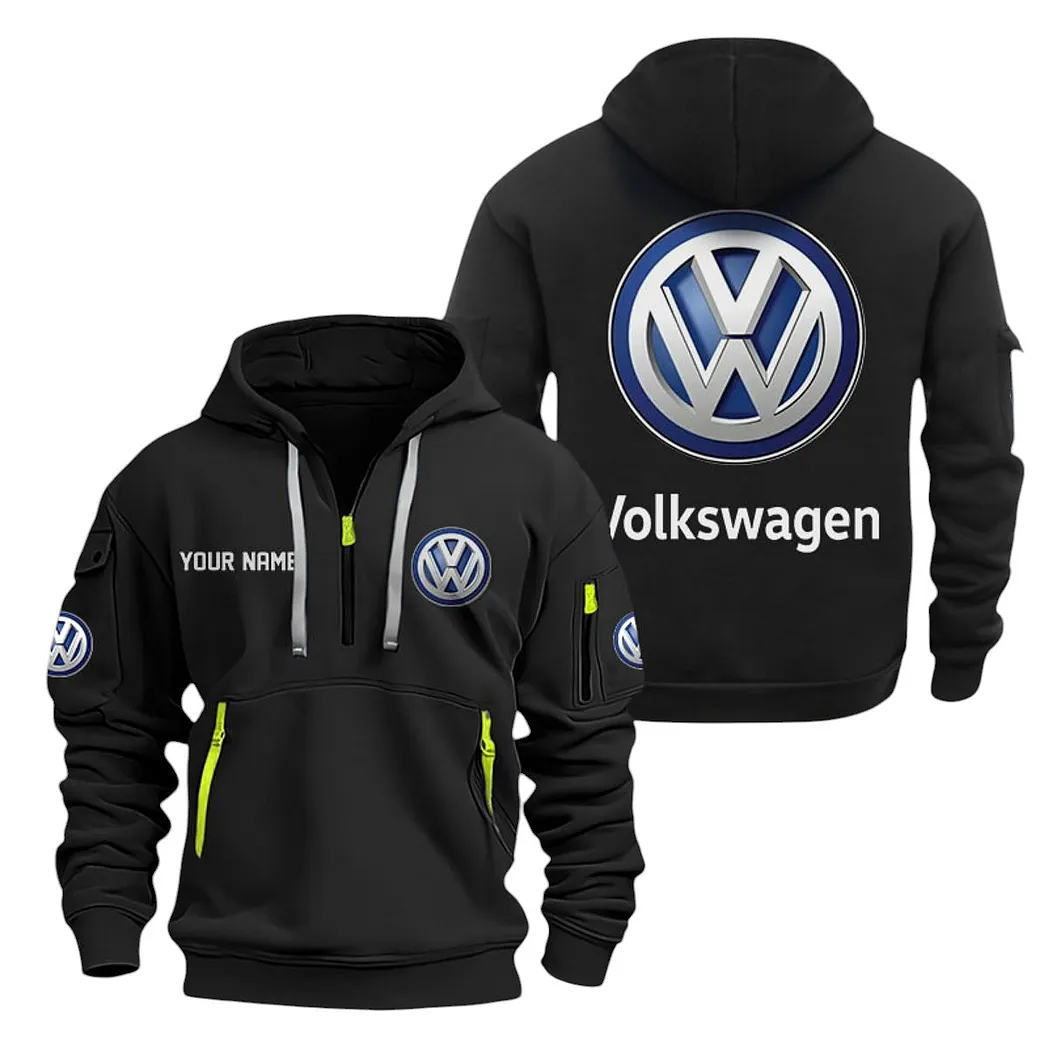 Passenger Vehicle Hoodie Half Zipper, Bold Fan Hoodie CAR200 - Black