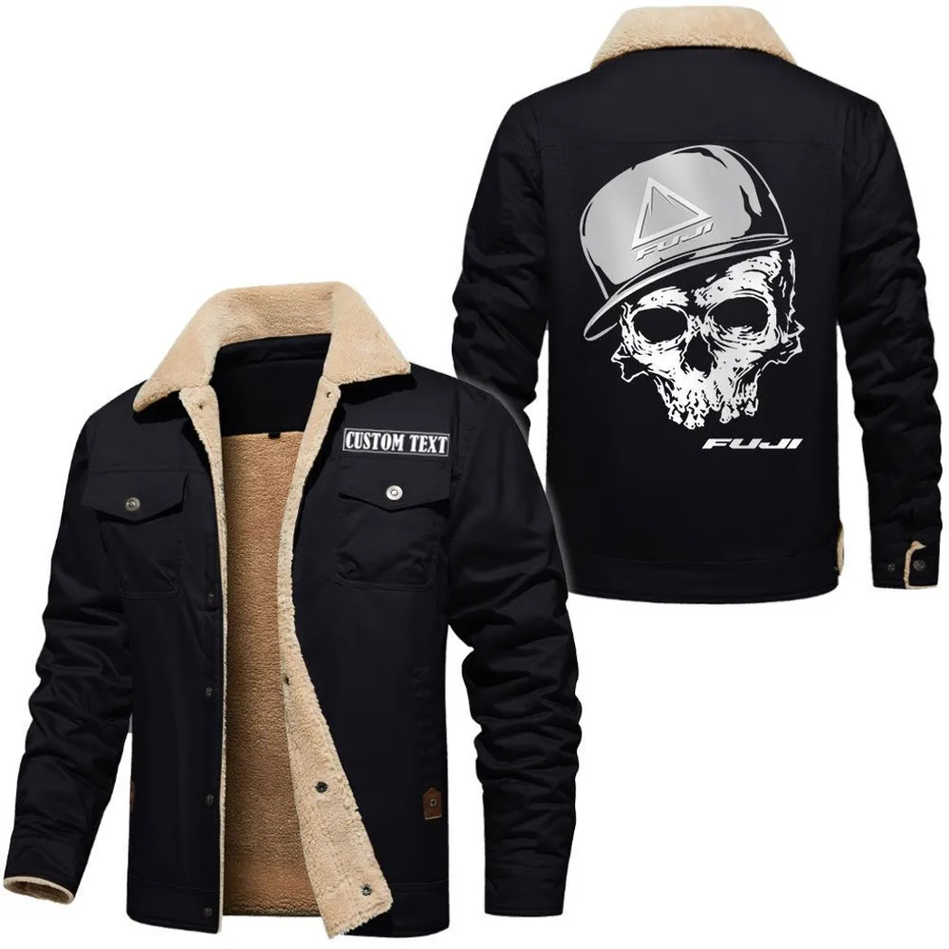 Pedal Spirit Jacket Fur Collar Fleece, Driver Inspired Fur Fleece CAR566112825419-Black