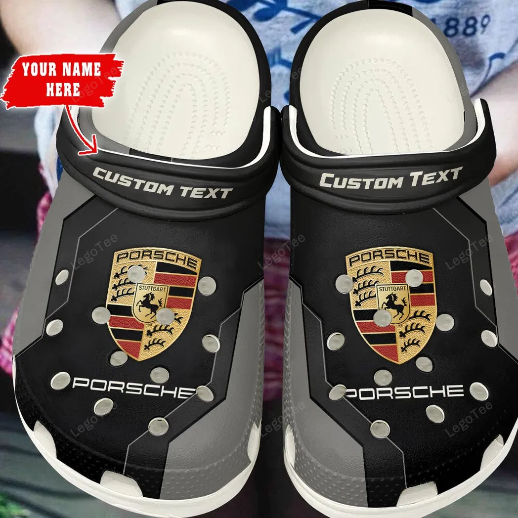 Personalized Classic American Car Design Clog, Full Print Slip-On Footwear Gift for Car Lovers CAR140 - Gray - Image 3