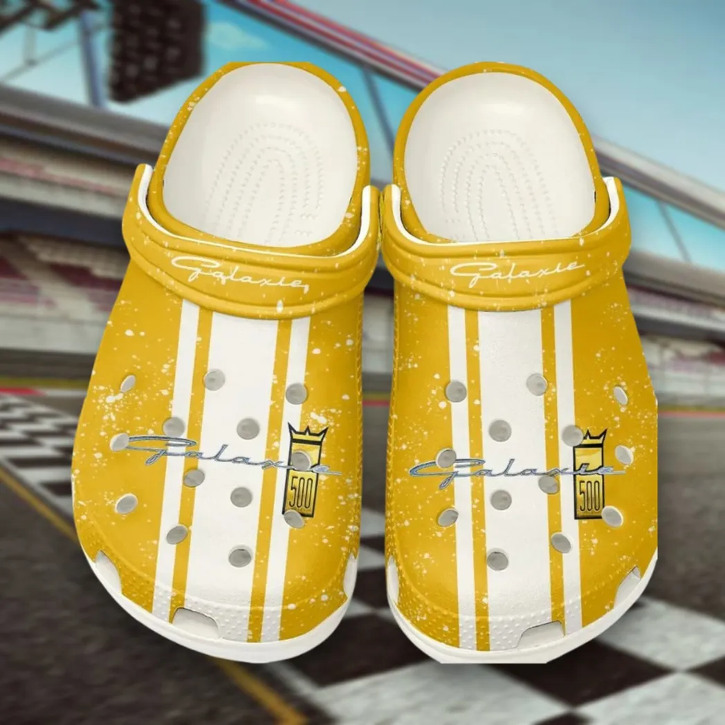 Pickup Truck Lover’s All Over Print Clog, Slip-On Shoes for Daily Comfort and Garage Style CAR620 - White