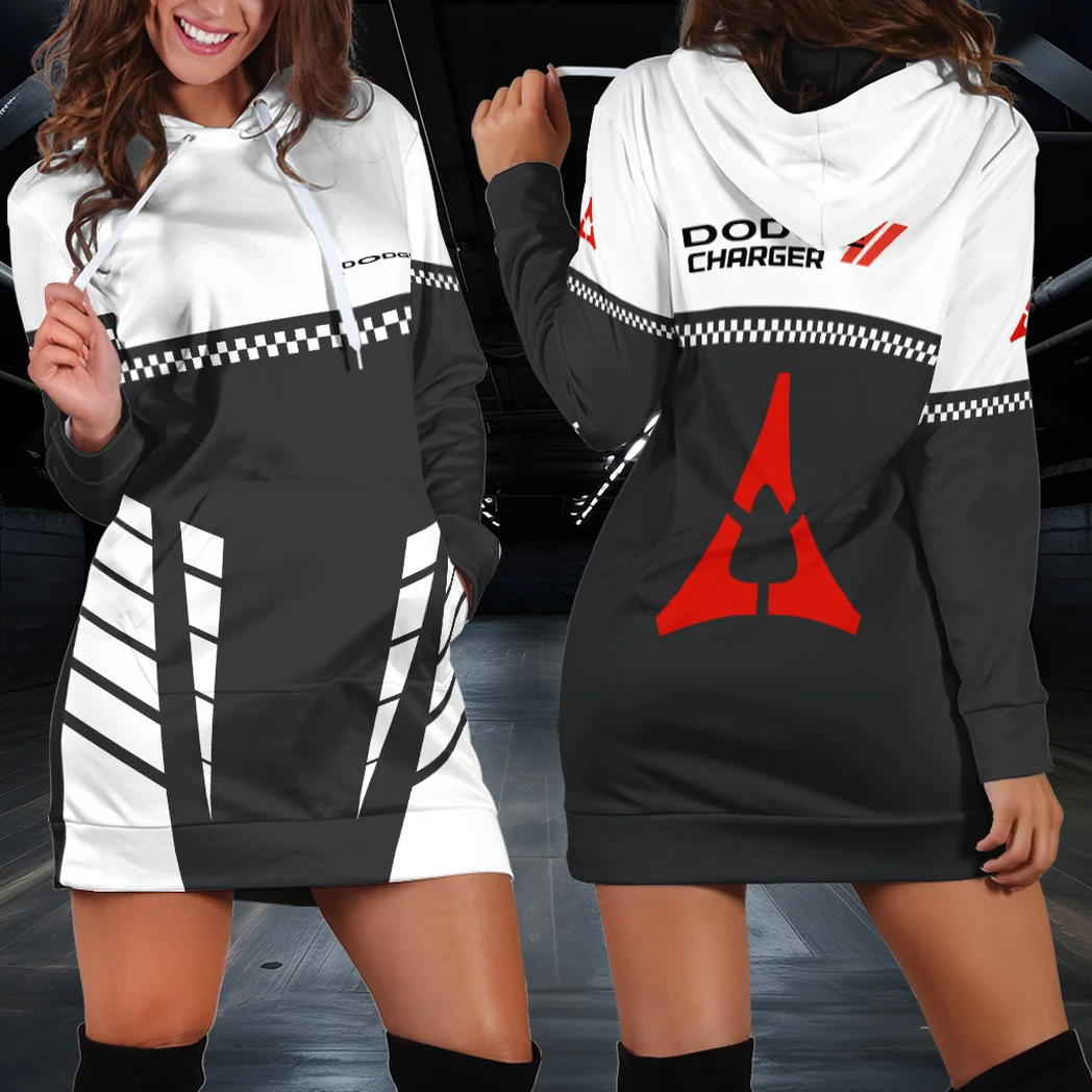 Power Sedan Hoodie Dress, Auto Streetwear Made for Her HVN1385DC