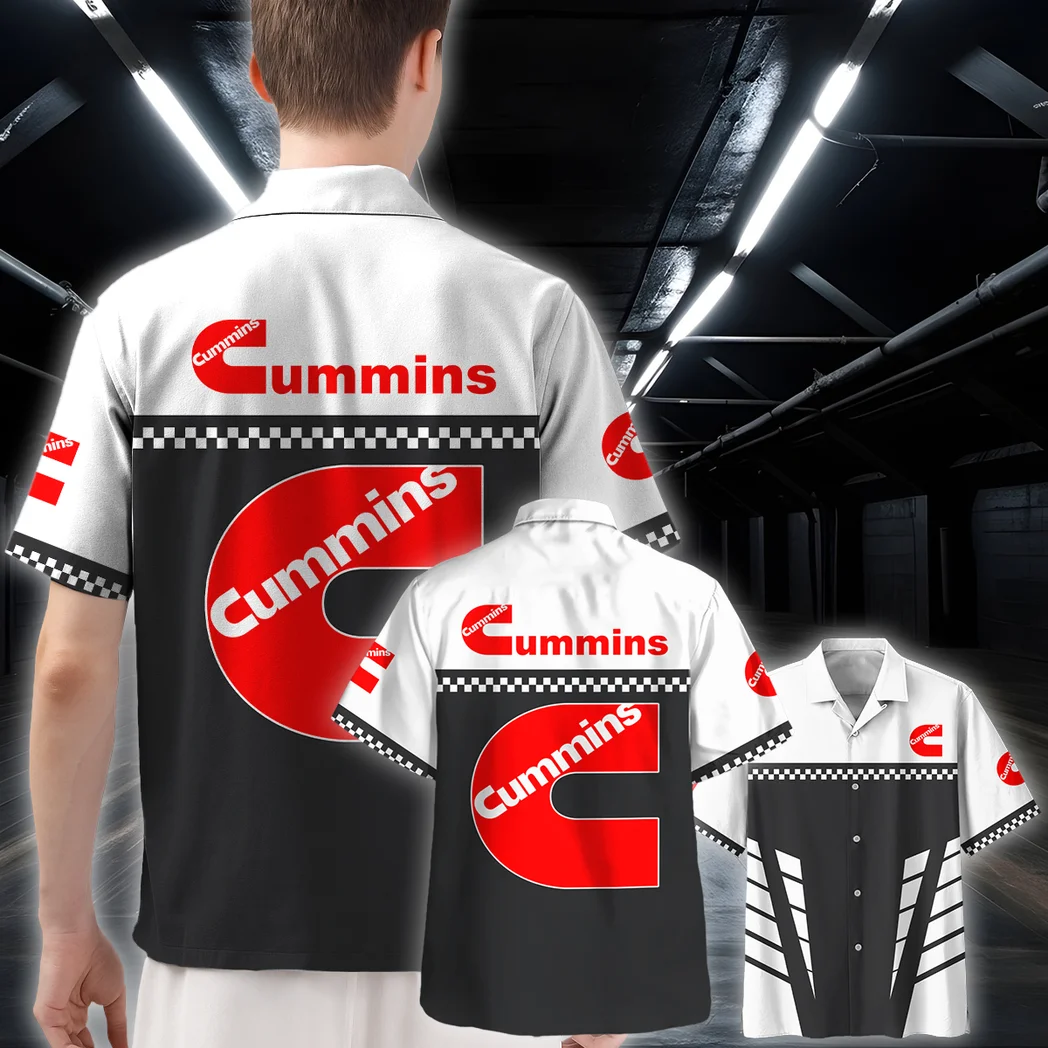 PowerPulse Motors Hawaiian Shirt, Highway Cruise Button Shirt HVN1385CU