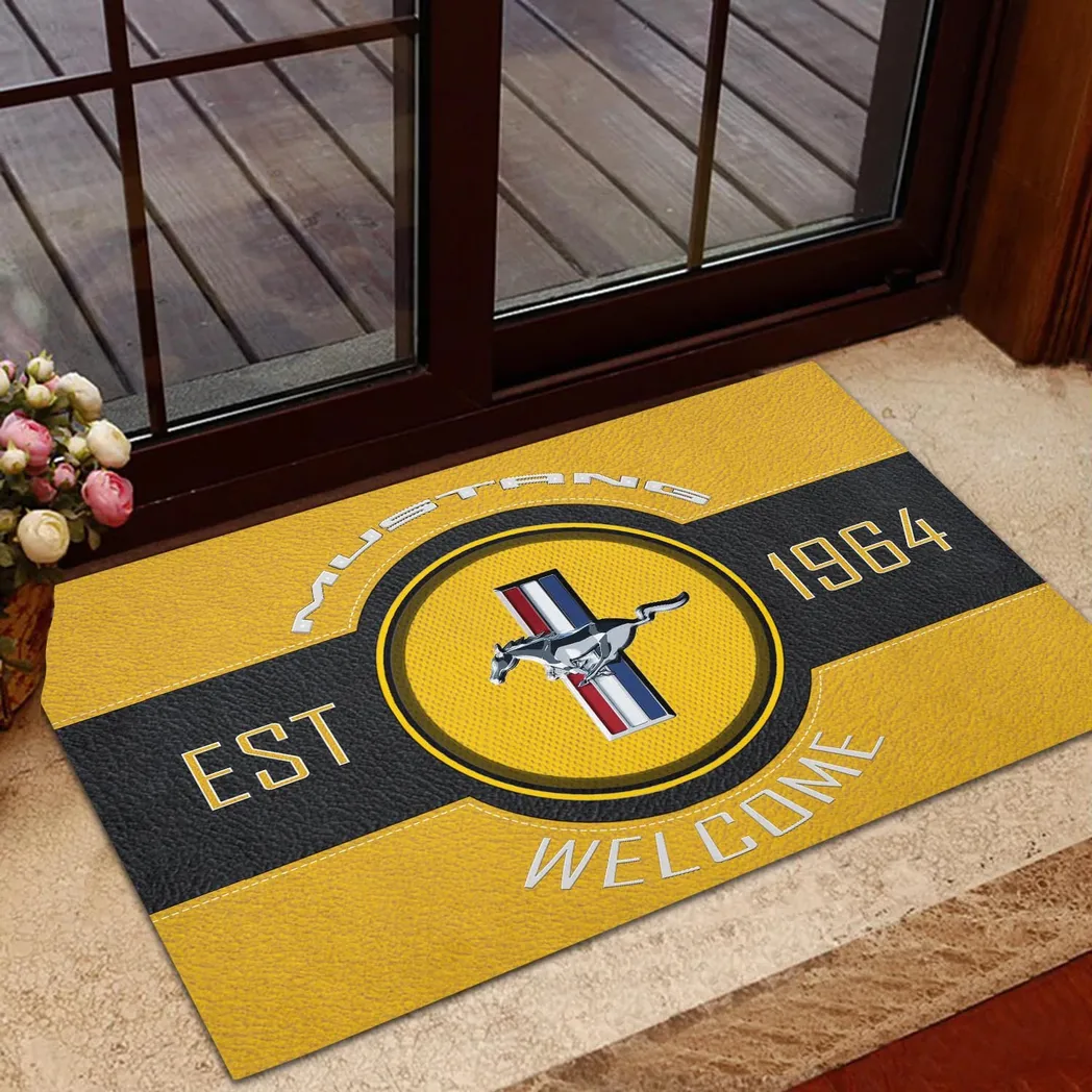 Racing Car Doormat, All Over Print Doormat For Car Fans CAR169 - Yellow