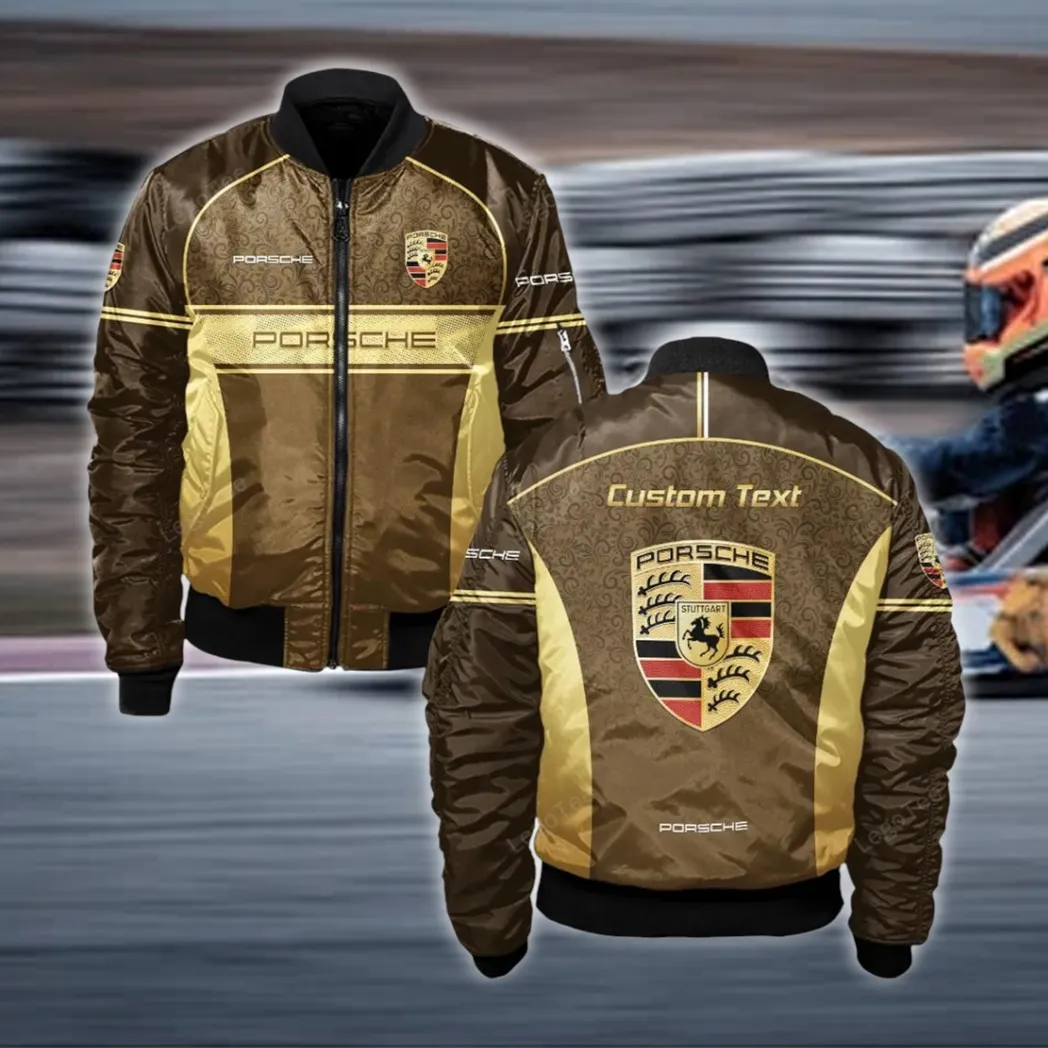 Racing-Inspired Vehicle Bomber Jacket, Custom Bomber Jacket Men CAR137