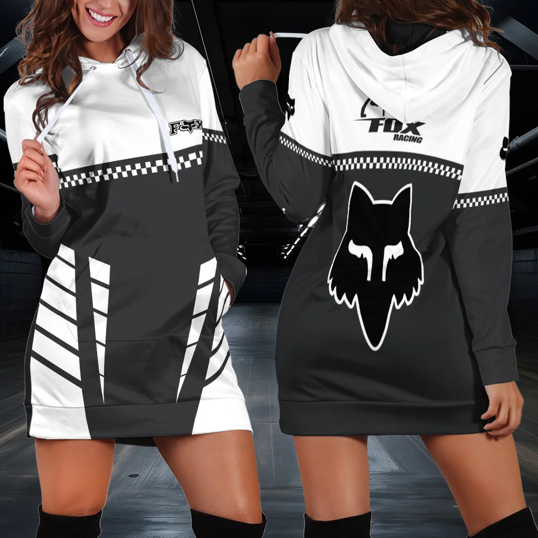 Rider Equipment Hoodie Dress, For Women Who Love Engines HVN1385FR