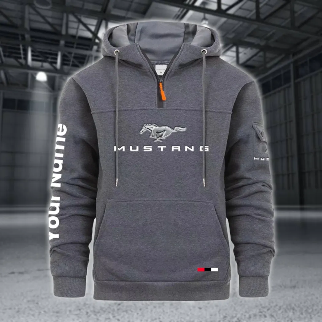 Speed Machine Large Pocket Hoodie, Automotive Lifestyle Zip Hoodie CAR514 - Dark Gray
