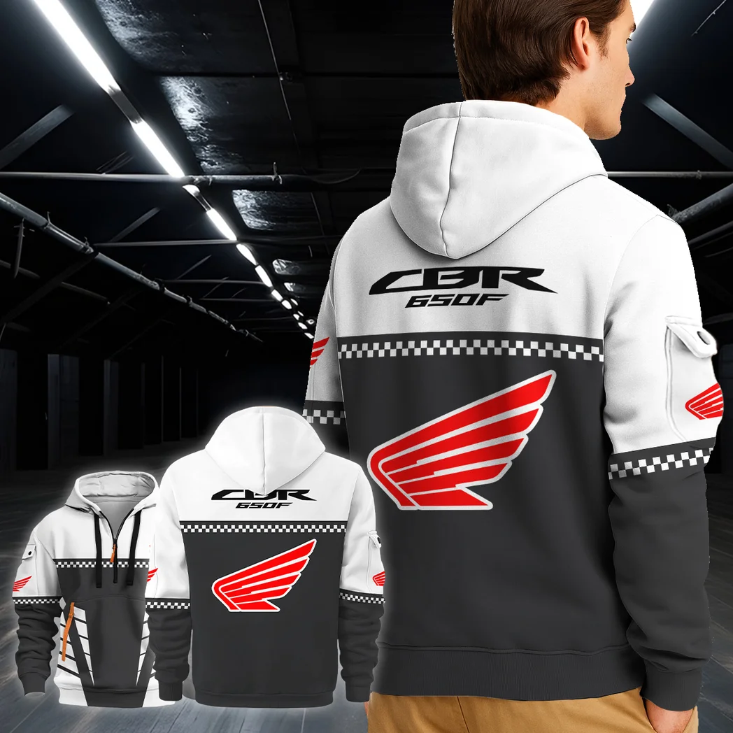 Speed Spirit Hoodie Half Zip 3D, Comfortable Streetwear Hoodie HVN1385HC