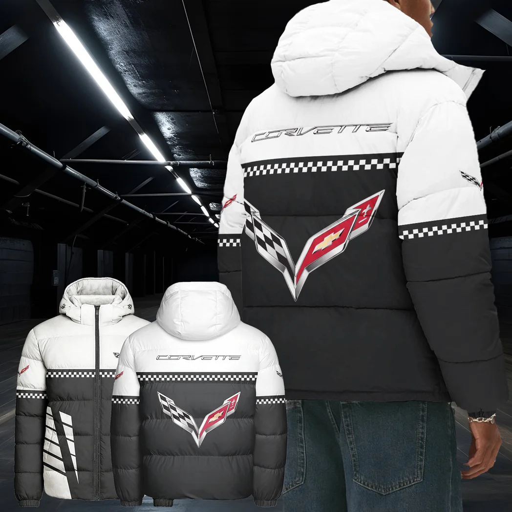 Sporty  Vehicle Hooded Cotton Jacket, Motorsport Ready Comfort HVN1385CE