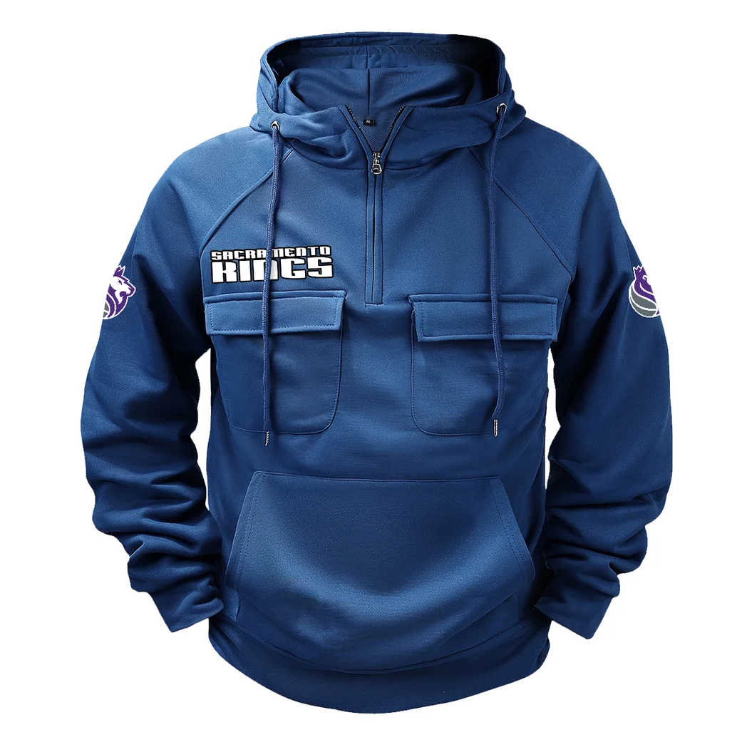 Streetwear Slam Crew Rugged Everyday Quarter-Zip HVN1373SK - Dark Blue - Image 2