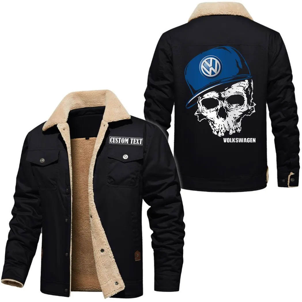 Strong Energy Jacket Fur Collar Fleece, Car Lover's Street Fleece CAR566112825506-Black