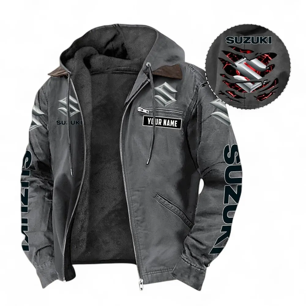 Superbike Hooded And Flannel Hoodie, Sporty & Casual  Hoodie For Car Lovers CAR391 - Gray